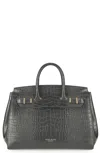 Teddy Blake Gigi Croco Gold 13" In Grey