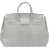 Teddy Blake Gigi Croco 13" In Light Grey