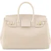 Teddy Blake Gigi Stampatto Gold 13" In Light Cream
