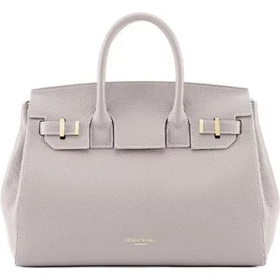 Teddy Blake Gigi Stampatto Gold 13" In Light Grey