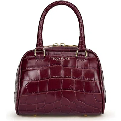 Teddy Blake Jasmine Croco 7" In Dark Red