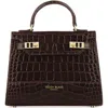 Teddy Blake Kim Croco 9" In Croco Dark Brown