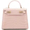 Teddy Blake Kim Croco 9" In Nude Pink