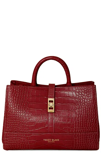 Teddy Blake Lola Croco 10" In Darkred