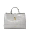 Teddy Blake Lola Croco 10" In Lightgrey