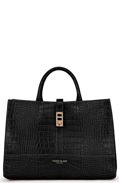 Teddy Blake Lola Croco 12" In Black