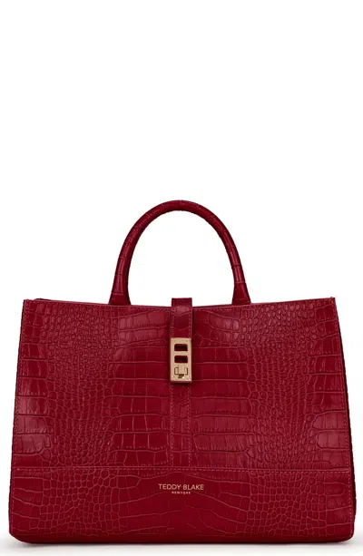 Teddy Blake Lola Croco 12" In Darkred