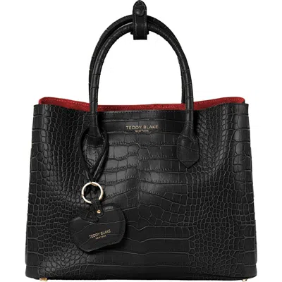 Teddy Blake Vanessa Croco 12" In Black&red