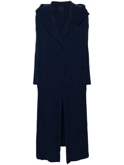 Teddy Cashmere Amalfi Cashmere Coat In 蓝色