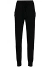 Teddy Cashmere Knitted Cashmere Track Pants In Black