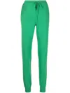 Teddy Cashmere Milano Elasticated-waist Cashmere Track Pants In Green