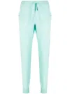 Teddy Cashmere Milano Elasticated-waist Cashmere Tapered Trousers In Green