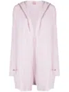 Teddy Cashmere Napoli Cashmere Hooded Cardigan In Purple