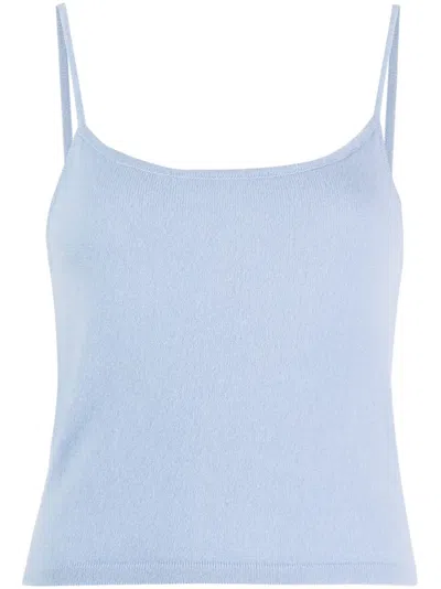Teddy Cashmere Rapallo Cashmere Top In Blue
