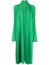Teddy Cashmere Venzia Open-front Cashmere Cardigan In Green