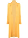 Teddy Cashmere Venzia Open-front Cashmere Cardigan In Orange