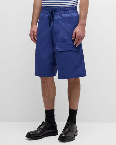 Teddy Vonranson Men's Gryson Drawstring Shorts In Blue