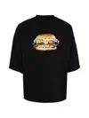 Tee Library Burger Print T-shirt In Black