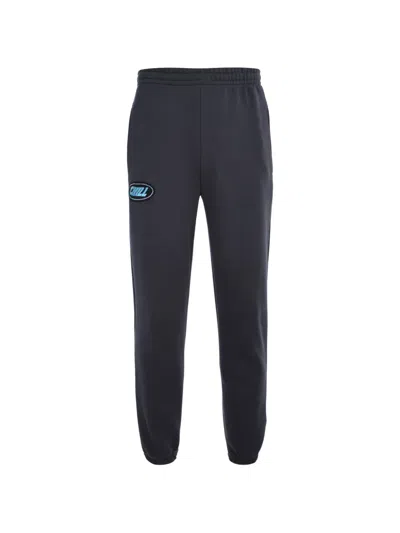 Tee Library Chill Logo-patch Track Pants In Blue