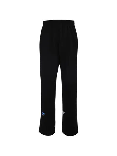 Tee Library Graphic-print Track Pants In Black