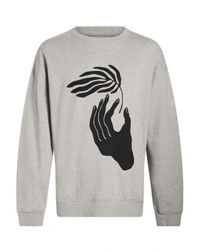Tee Library Man Sweatshirt Grey Size Xl Cotton In Gray