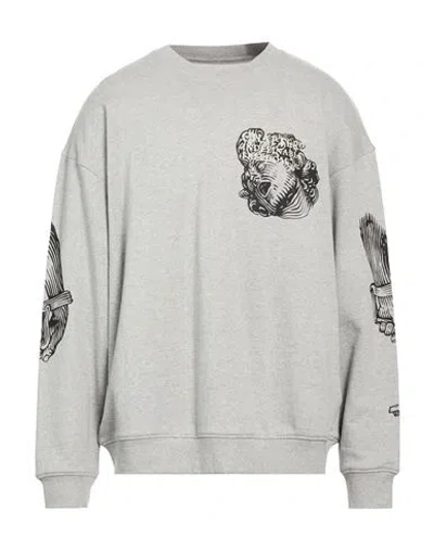 Tee Library Man Sweatshirt Light Grey Size S Cotton