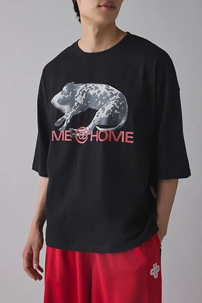 Tee Library Me @ Home Graphic Oversized Tee In Black At Urban Outfitters