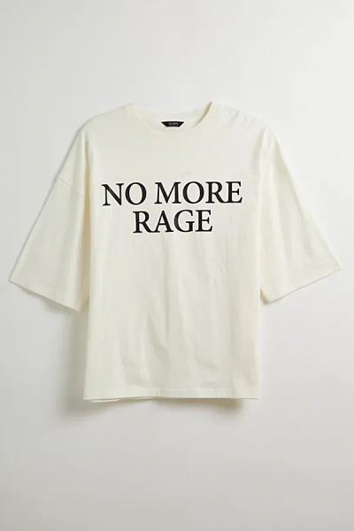 Tee Library No More Rage Boxy Tee In Ivory At Urban Outfitters