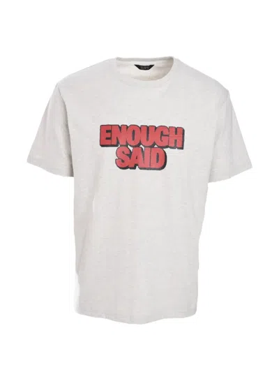 Tee Library Slogan-print Cotton T-shirt In White