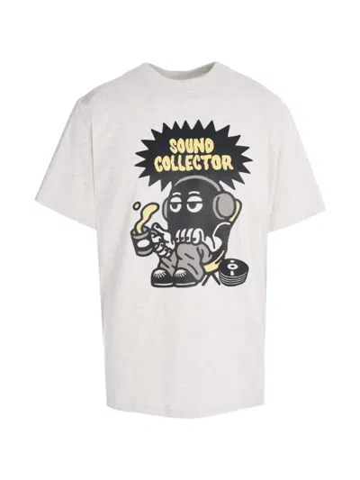 Tee Library Sound Collector Graphic-print T-shirt In White