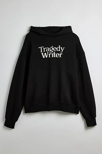 Tee Library Tragedy Writer Oversized Hoodie Sweatshirt In Black At Urban Outfitters