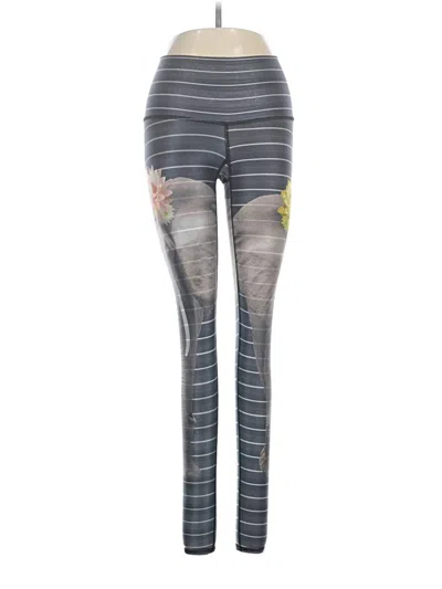 Pre-owned Teeki Leggings In Gray