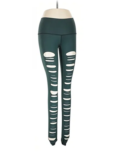 Pre-owned Teeki Leggings In Green