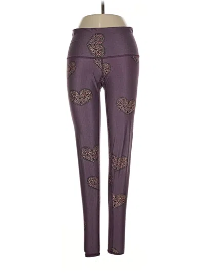 Pre-owned Teeki Leggings In Purple