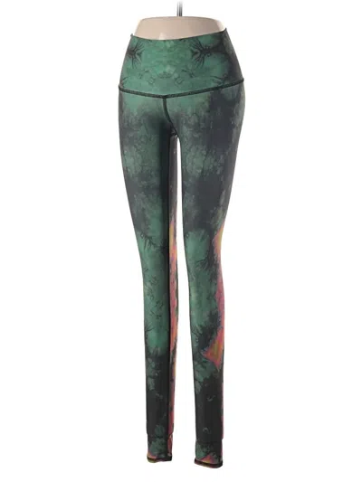 Pre-owned Teeki Yoga Pants In Green