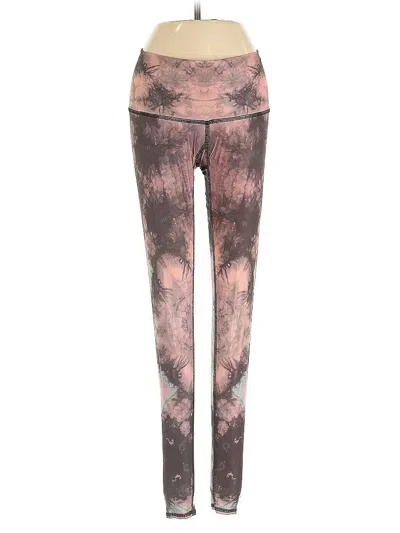 Pre-owned Teeki Yoga Pants In Pink
