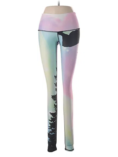 Pre-owned Teeki Yoga Pants In Purple