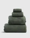 Teema Towels Luxe Bath Towels In Jade, Full Set In Green