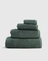 Teema Towels Luxe Bath Towels In Jade, Full Set In Green