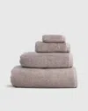 Teema Towels Ribbed Bath Towels In Latte, Full Set In Neutral