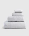 Teema Towels Ribbed Bath Towels In Stone, Full Set In White