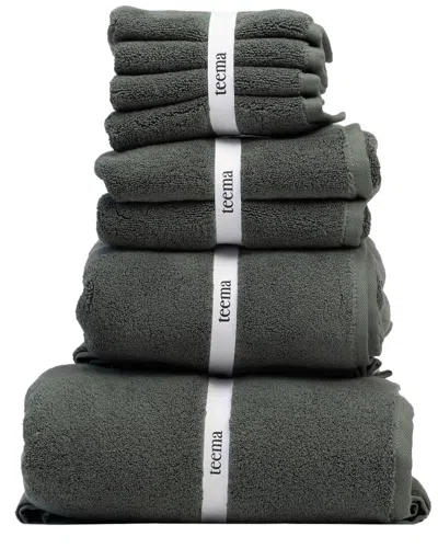 TEEMA TOWELS TEEMA TOWELS SET OF 8 LUXE BATH TOWELS