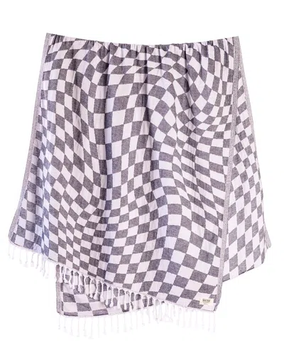 TEEMA TOWELS TEEMA TOWELS THE CHECKMATE BATH SHEET