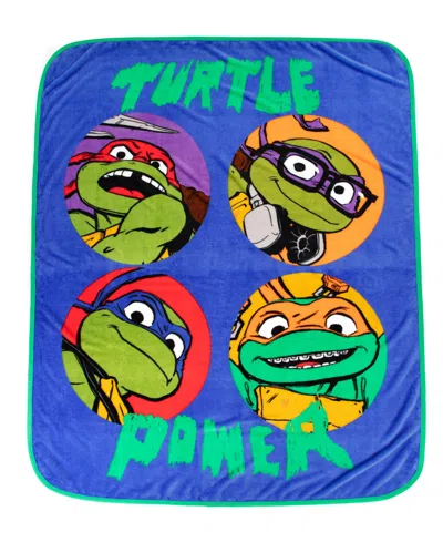 Teenage Mutant Ninja Turtles Paramount Nickelodeon Teenage Mutant Ninja Turtle Movie Collection Turtle Power Silk Touch Throw 46  In Multi