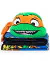 Teenage Mutant Ninja Turtles Teenage Mutant Ninja Turtle Movie Mutant Mayhem Nogginz Pillow & Travel Throw Set In Michelangelo