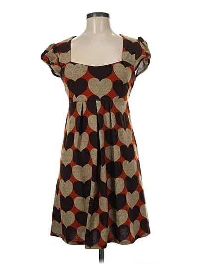 Pre-owned Teeze Me Casual Dress In Brown