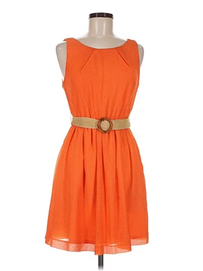Pre-owned Teeze Me Casual Dress In Orange
