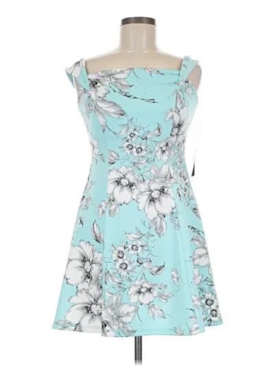 Pre-owned Teeze Me Cocktail Dress In Blue