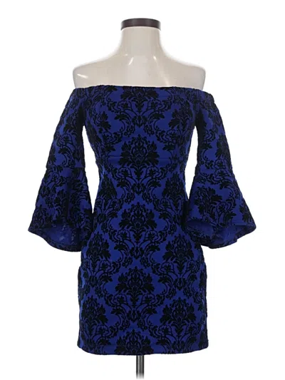 Pre-owned Teeze Me Cocktail Dress In Blue