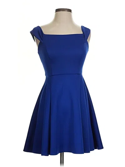 Pre-owned Teeze Me Cocktail Dress In Blue